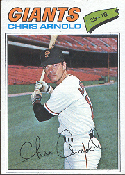 1977 Topps Baseball Cards      591     Chris Arnold